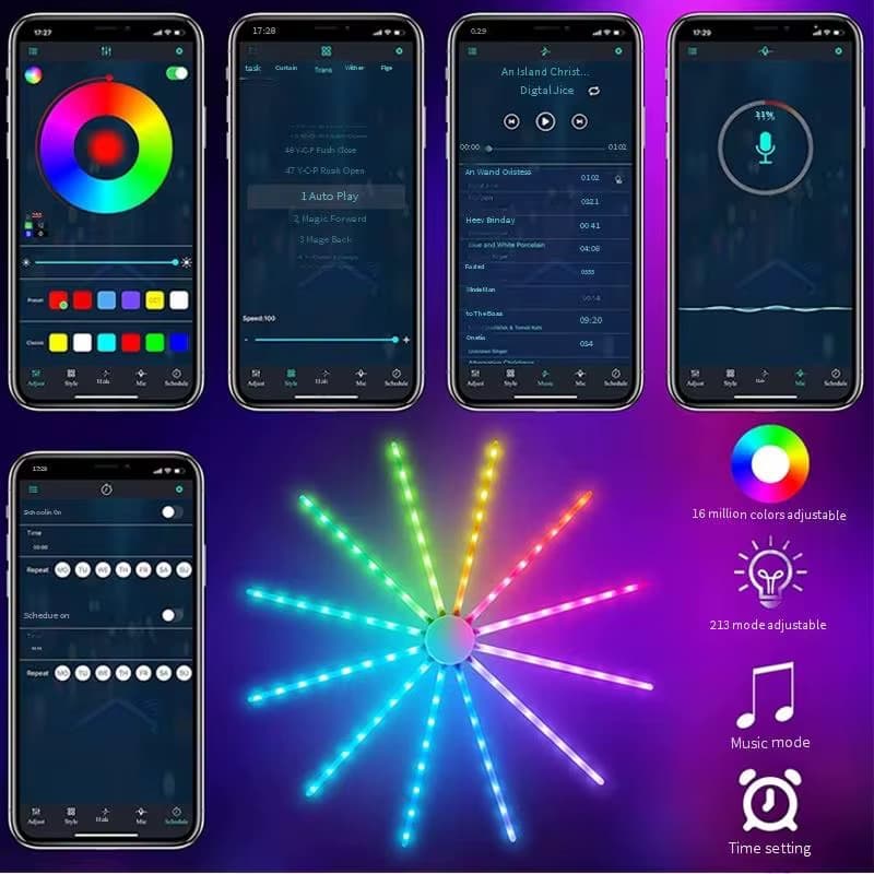 🎇Transforma fácilmente diferentes atmósferas para el mismo espacio. Haz lo que quieras en minutos: luz de las velas, romántico, citas, películas, festivales y fiestas. 🤩